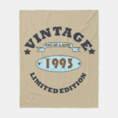 Geboren in 1993  verjaardagscadeau fleece deken (Voorkant)