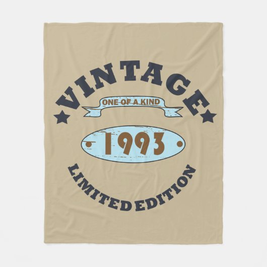 Geboren in 1993  verjaardagscadeau fleece deken (Voorkant)