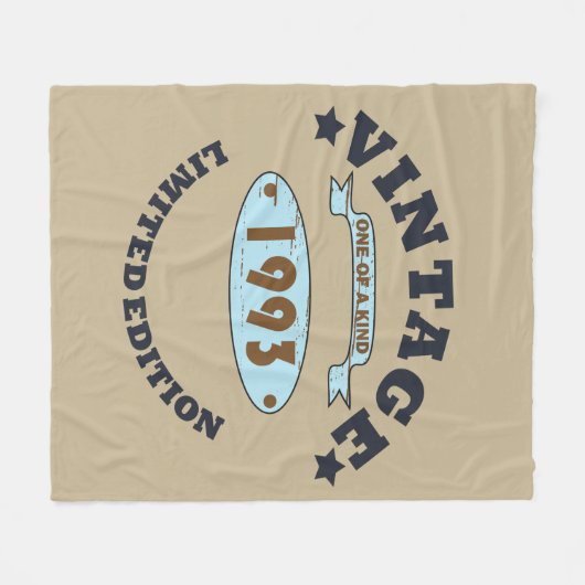 Geboren in 1993  verjaardagscadeau fleece deken (Voorkant (Horizontaal))