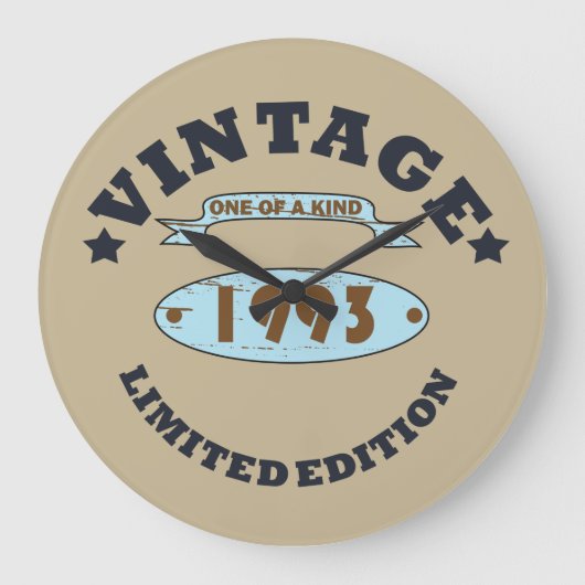 Geboren in 1993  verjaardagscadeau grote klok (Voorkant)