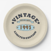 Geboren in 1993  verjaardagscadeau papieren bordje (Voorkant)