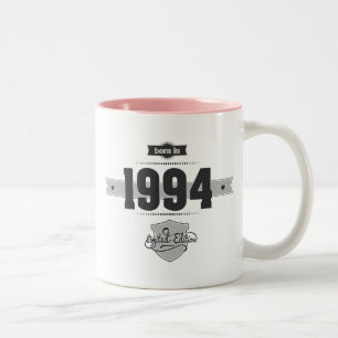 Geboren in 1994 (Donkere & lichte) Tweekleurige Koffiemok