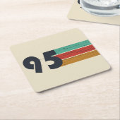 Geboren in 1995  30ste verjaardagscadeau kartonnen onderzetters (Schuin)