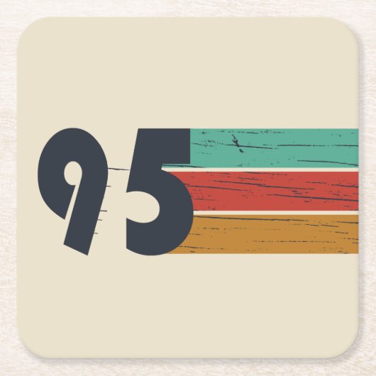 Geboren in 1995  30ste verjaardagscadeau kartonnen onderzetters (Voorkant)