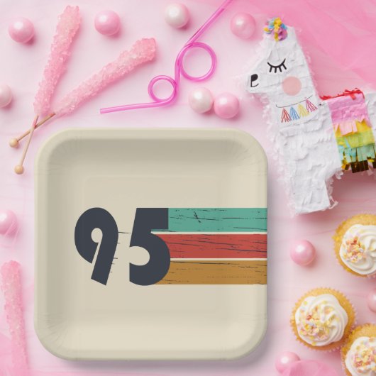 Geboren in 1995  30ste verjaardagscadeau papieren bordje (Feest)