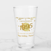 Geboren in 1995 30ste verjaardagsfeest drink barwa glas (Voorkant)