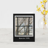 Geboren in 1995, Birthday Fun Facts Kaart (Gele Bloem)