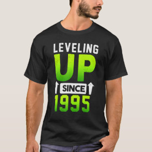 Geboren in 1995 in gamebeleving sinds 1995 t-shirt