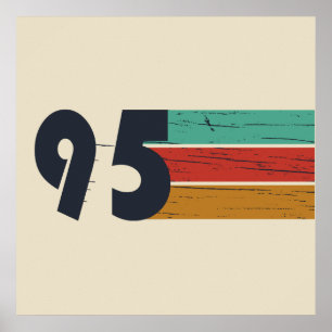 Geboren in 1995 wijnjaar 30e verjaardagscadeau poster