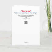 Geboren in 1996, Birthday Fun Facts Kaart (Achterkant)