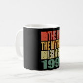 Geboren in 1997 The Man The Myth Birthday Koffiemok (Voorkant links)