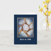 Geboren in 1998: "Birthday pret" Kaart (Gele Bloem)