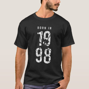 Geboren in 1998, geboortejaar 1998, gevleid in St. T-shirt