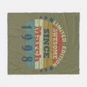 Geboren in 1998 verjaardagscadeau fleece deken (Voorkant (Horizontaal))