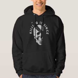 Geboren in 2001, geboortejaar Gothic Skull Hoodie