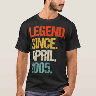 Geboren in 2005 19 Jaar Oud Made in 2005 19e Geboo T-shirt