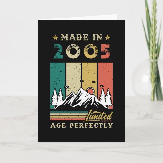 Geboren in 2005 kaart (Voorkant)