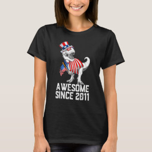 Geboren in 2011 11 jaar oud in 2011 11e geboorte t-shirt