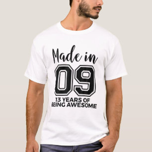 Geboren in 2013 13e verjaardag jongens meisjes 13  t-shirt