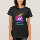 Geboren in A Unicorn (Poop Emoji) T-shirt (Voorkant)