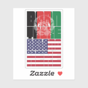Geboren in Afghanistan, Amerikanen van afkomst Sticker