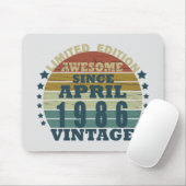 geboren in april 1986  verjaardag muismat (Met muis)