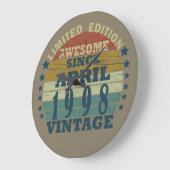 Geboren in april 1998  verjaardag grote klok (Hoek)