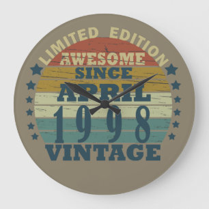 Geboren in april 1998 verjaardag grote klok