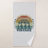 Geboren in april 1999  jaar badhanddoek (Badhanddoek)