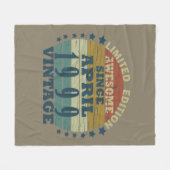 Geboren in april 1999  jaar fleece deken (Voorkant (Horizontaal))