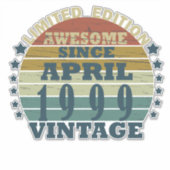 Geboren in april 1999  jaar sticker (Voorkant)