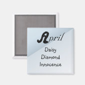 Geboren in april magneet (Voorkant / Achterkant)