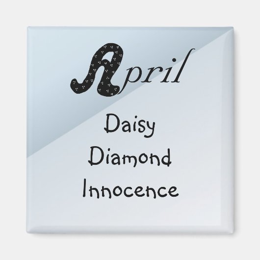 Geboren in april magneet (Voorkant)