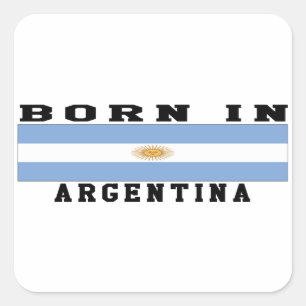 Geboren in Argentinië Vierkante Sticker