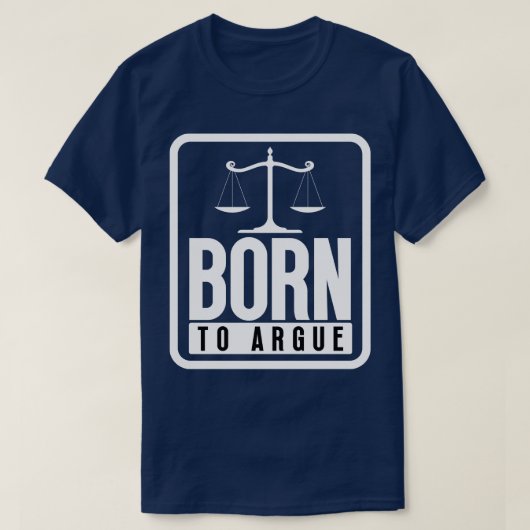 Geboren in Argue 7 T-shirt (Design voorkant)
