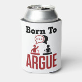 Geboren in Argue Debate Team Debater Blikjeskoeler (Blikje Achterkant)