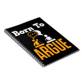 Geboren in Argue Debate Team Debater Notitieboek (Rechterzijde)