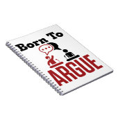 Geboren in Argue Debate Team Debater Notitieboek (Rechterzijde)