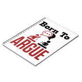 Geboren in Argue Debate Team Debater Notitieboek (Linkerzijde)