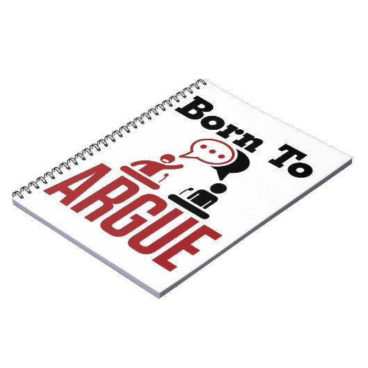 Geboren in Argue Debate Team Debater Notitieboek (Linkerzijde)