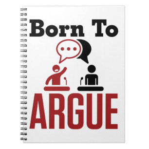Geboren in Argue Debate Team Debater Notitieboek