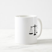 Geboren in Argue Funny Lawyer GIft Coffee Mok (Voorkant rechts)