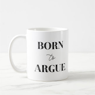 Geboren in Argue Funny Lawyer GIft Coffee Mok