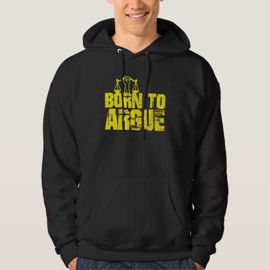 Geboren in Argue Lawyers Act 1 Hoodie (Voorkant)