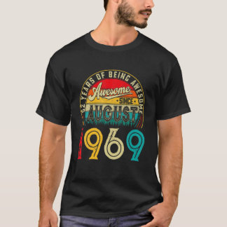 Geboren in augustus 1969 52 jaar oud 52e Man T-shirt