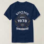 Geboren in augustus 1978, Birthday T-shirt (Design voorkant)
