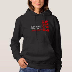Geboren in augustus 1993 verjaardagslegende sinds hoodie