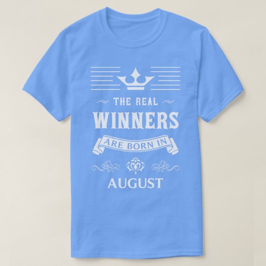 Geboren in augustus t-shirt (Design voorkant)