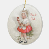 Geboren in Bake Girl Keramisch Ornament (Links)