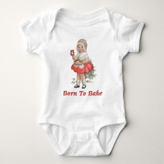 Geboren in bake t-shirt (Voorkant)